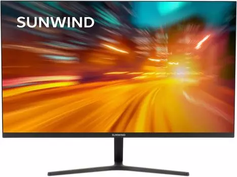 Монитор 27" Sunwind SM-27FI401 IPS, 1920x1080 (16:9), 250кд/м2, 180 Гц, 1 мс, 178°/178°, VGA, HDMI, DisplayPort, черный (SM27SG01)