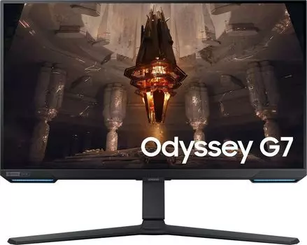 Монитор 28" Samsung Odyssey G7 S28BG700EI IPS, 3840x2160 (16:9), 300кд/м2, 144 Гц, 1 мс, 178°/178°, HDMI, DisplayPort, USB-Hub, черный (LS28BG700EIXCI)
