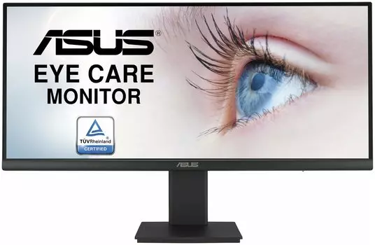 Монитор 29" ASUS VP299CL IPS, 2560x1080 (21:9), 350кд/м2, 1мс, 178°/178°, FreeSync, HDMI, DisplayPort, USB Type-C, черный (90LM07H0-B01170)