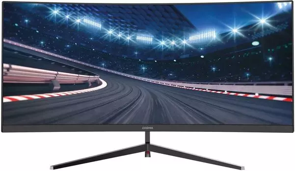 Монитор 30" Digma Overdrive 30A510F VA, изогнутый, 2560x1080 (21:9), 300кд/м2, 200 Гц, 1 мс, 178°/178°, HDMI, DisplayPort, черный (DM30VG01)