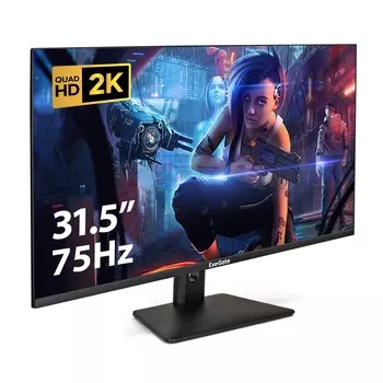 Монитор 31.5" ExeGate SmartView ES3207CA IPS, 2560x1440 (16:9), 250кд/м2, 1 мс, 178°/178°, HDMI, DisplayPort, USB-Hub, черный (EX297504RUS)