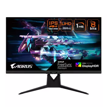 Монитор 31.5" Gigabyte Aorus FI32U IPS, 4K, 3840x2160 (16:9), 350кд/м2, 144Hz, 1мс, 178°/178°, FreeSync, HDMI, DisplayPort, USB Type-C, черный (20VM0-AFI32UBA-1EKR)