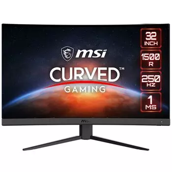 Монитор 31.5" MSI Curved Gaming Monitor G32C4X VA, изогнутый, 1920x1080 (16:9), 300кд/м2, 250 Гц, 1 мс, 178°/178°, HDMI, DisplayPort, черный (9S6-3DA61T-047)