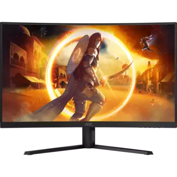 Монитор 32" AOC CQ32G4VE VA, изогнутый, 2560x1440 (16:9), 300кд/м2, 180 Гц, 0.5 мс, 178°/178°, HDMI, DisplayPort, черный (CQ32G4VE)