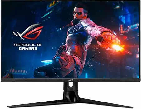 Монитор 32" ASUS ROG SWIFT PG32UQ IPS, 3840x2160 (16:9), 450кд/м2, 144Hz, 1мс, 178°/178°, G-SYNC Compatible, HDMI, DisplayPort, черный (90LM0770-B01170)