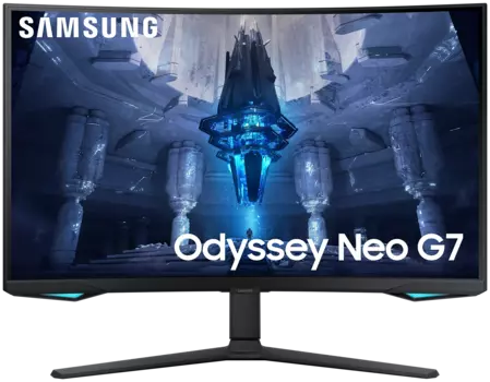 Монитор 32" Samsung Odyssey S32BG752NI VA, изогнутый, 3840x2160 (16:9), 350кд/м2, 165 Гц, 1 мс, 178°/178°, FreeSync Premium Pro, HDMI, DisplayPort, USB-Hub, черный (LS32BG752NIXCI)