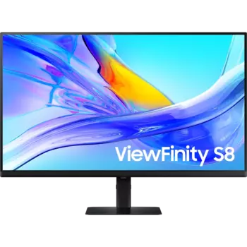 Монитор 32" Samsung ViewFinity S8 S32D804UAI VA, 3840x2160 (16:9), 350кд/м2, 5 мс, 178°/178°, HDMI, DisplayPort, USB Type-C, USB-Hub, черный (LS32D804UAIXCI)
