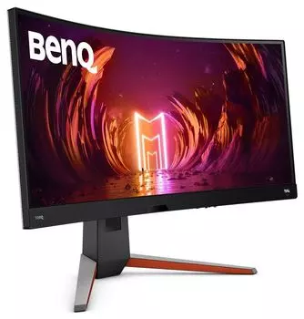 Монитор 34" BenQ Mobiuz EX3410R VA, изогнутый, 3440x1440 (21:9), 350кд/м2, 144Hz, 2мс, 178°/178°, FreeSync Premium Pro, HDMI, DisplayPort, USB-Hub, серый (9H.LKKLA.TBE)