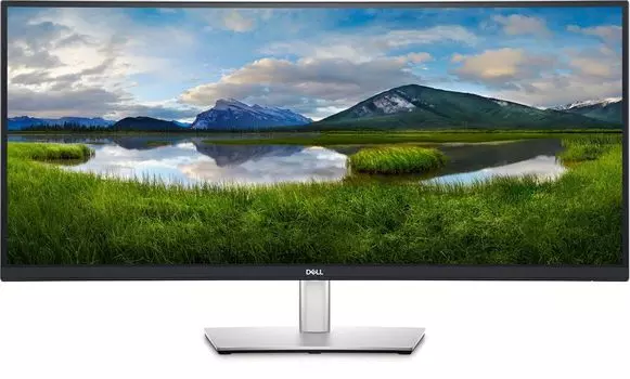 Монитор 34" DELL P3421W IPS, изогнутый, 3440x1440 (21:9), 300кд/м2, 5 мс, 178°/178°, HDMI, DisplayPort, USB Type-C, USB-Hub, черный/серебристый (P3421W)