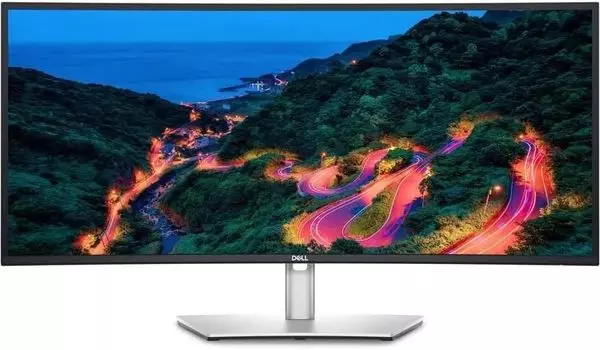 Монитор 34" DELL UltraSharp U3423WE IPS, изогнутый, 3440x1440 (21:9), 300кд/м2, 5 мс, 178°/178°, HDMI, DisplayPort, USB Type-C, USB-Hub, черный/серебристый (U3423WE)