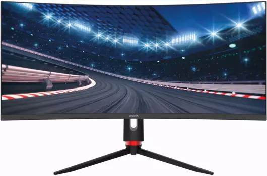 Монитор 34" Digma Overdrive 34A711Q VA, изогнутый, 3440x1440 (16:9), 300кд/м2, 165 Гц, 4 мс, 178°/178°, HDMI, DisplayPort, черный (DM34VG02)