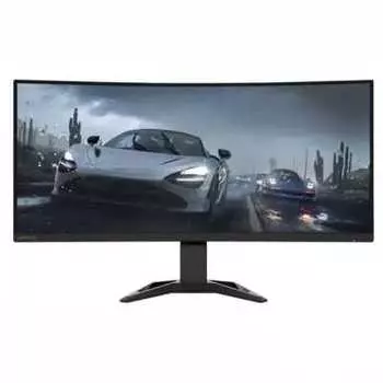 Монитор 34" Lenovo G34w-30 VA, изогнутый, 3440x1440 (21:9), 350кд/м2, 170 Гц, 5 мс, 178°/178°, HDMI, DisplayPort, черный (66F1GAC1EU)