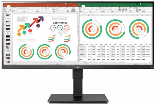 Монитор 34" LG 34BN770-B IPS, 3440x1440 (21:9), 300кд/м2, 5мс, 178°/178°, FreeSync, HDMI, DisplayPort, USB-Hub, черный