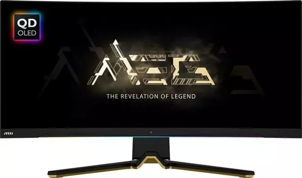 Монитор 34" MSI MEG 342C QD OLED OLED, изогнутый, 3440x1440 (21:9), 250кд/м2, 175 Гц, 0.03 мс, 178°/178°, HDMI, DisplayPort, USB-Hub, черный (9S6-3DC44T-009)