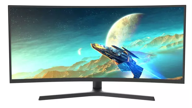 Монитор 34" Valday AL77AZF VA, изогнутый, 3440x1440 (21:9), 300кд/м2, 165 Гц, 5 мс, 178°/178°, HDMI, DisplayPort, черный (AL77AZF)