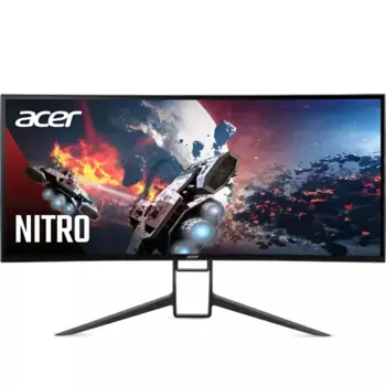 Монитор 37.5" Acer Nitro XR383CURPbmiiphuzx IPS, изогнутый, 3840x1600 (24:10), 750кд/м2, 165Hz, 0.5 мс, 178°/178°, FreeSync Premium, HDMI, DisplayPort, USB Type-C, USB-Hub, черный (UM.TX3EE.P01)