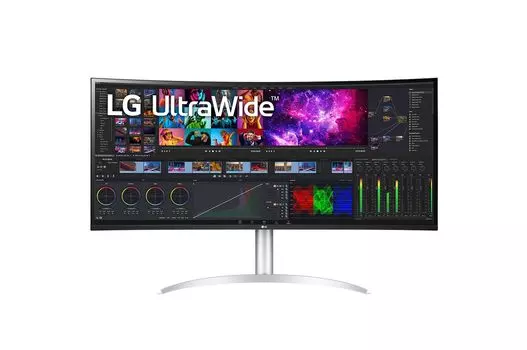 Монитор 39.7" LG UltraWide 40WP95C-W IPS, изогнутый, 51202160 (21:9), 300кд/м2, 72Hz, 5мс, 178°/178°, FreeSync, HDMI, DisplayPort, Thunderbolt, USB Type-C, USB-Hub, белый (40WP95C-W.ARUZ)