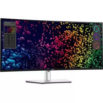 Монитор 40" DELL U4025QW IPS, изогнутый, 51202160 (16:9), 600кд/м2, 120 Гц, 5 мс, 178°/178°, HDMI, DisplayPort, Thunderbolt, USB Type-C, USB-Hub, черный/серебристый (U4025QW)
