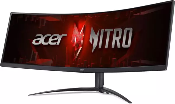 Монитор 44.5" Acer Nitro XZ452CUVbemiiphuzx VA, изогнутый, 5120x1440 (32:9), 450кд/м2, 165 Гц, 1 мс, 178°/178°, HDMI, DisplayPort, USB Type-C, USB-Hub, черный (UM.MX2CD.V01)