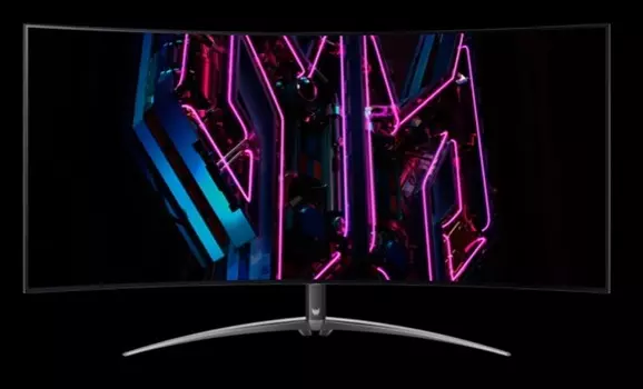 Монитор 44.5" Acer Predator X45bmiiphuzx OLED, изогнутый, 3440x1440 (21:9), 1000кд/м2, 240 Гц, 0.01 мс, 178°/178°, HDMI, DisplayPort, USB Type-C, USB-Hub, черный (UM.MXXEE.001)