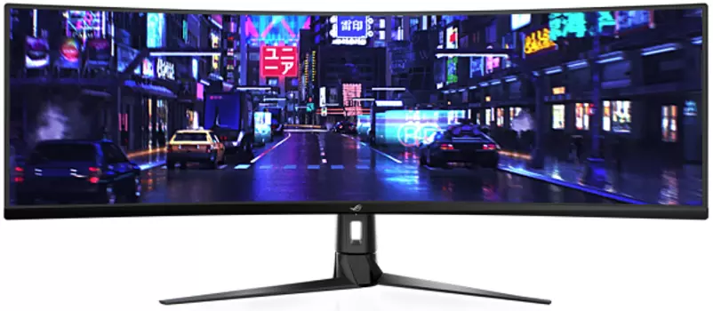 Монитор 49" ASUS XG49VQ ROG Strix VA, изогнутый, 3840x1080 (32:9), 450кд/м2, 144Hz, 4мс, FreeSync, HDMI, DisplayPort, USB-Hub, черный (90LM04H0-B01170)