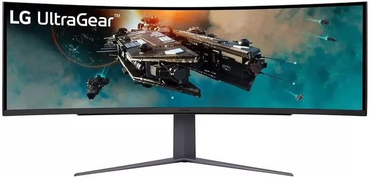 Монитор 49" LG UltraGear 49GR85DC-B VA, изогнутый, 5120x1440 (32:9), 450кд/м2, 240 Гц, 1 мс, 178°/178°, HDMI, DisplayPort, USB-Hub, черный (49GR85DC-B.ARUZ)