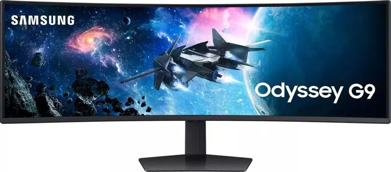 Монитор 49" Samsung Odyssey G9 S49CG954EIXCI VA, изогнутый, 5120x1440 (32:9), 450кд/м2, 240 Гц, 1 мс, 178°/178°, HDMI, DisplayPort, USB-Hub, черный (LS49CG954EIXCI)