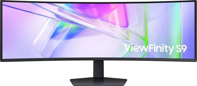 Монитор 49" Samsung ViewFinity S9 S49C950UAIXCI VA, изогнутый, 5120x1440 (32:9), 350кд/м2, 120 Гц, 5 мс, 178°/178°, HDMI, DisplayPort, USB Type-C, USB-Hub, черный (LS49C950UAIXCI)