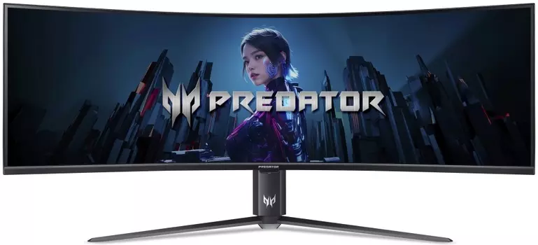 Монитор 57" Acer Predator Z57bmiiphuzx VA, 7680x2160 (16:9), 1000кд/м2, 120 Гц, 1 мс, 178°/178°, HDMI, DisplayPort, USB Type-C, USB-Hub, черный (UM.NZ7EE.001)