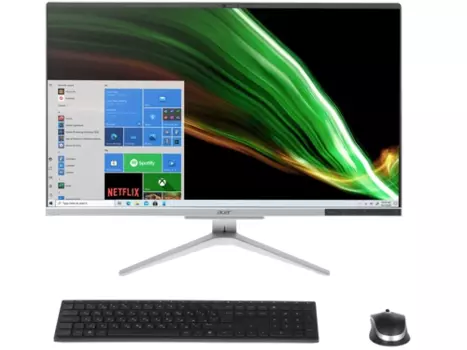 Моноблок Acer Aspire C27-1655 27" 1920x1080, Intel Core i5-1135G7 2.4 ГГц, 16Gb RAM, 1Tb SSD, WiFi, BT, Cam, W11, серебристый, клавиатура, мышь (DQ.BHMMC.003)