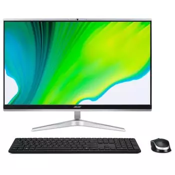 Моноблок Acer C27-195ES 27" 1920x1080, Intel Core i5-125U 1.3 ГГц, 8Gb RAM, 512Gb SSD, Intel Graphics, WiFi, BT, Cam, Eshell, серебристый, клавиатура, мышь (DQ.BMFCD.001)