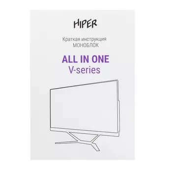 Моноблок HIPER V12 23.8" 1920x1080, Intel Pentium Gold G7400 3.7 ГГц, 16Gb RAM, 512Gb SSD, Intel UHD Graphics, WiFi, BT, Cam, без ОС, черный, клавиатура, мышь (HV12H6PGS512R16B)