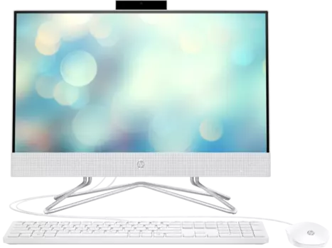 Моноблок HP 22-dd2004ci 21.5" 1920x1080, Intel Pentium J5040 2 ГГц, 4Gb RAM, 256Gb SSD, Intel UHD Graphics, WiFi, BT, Cam, без ОС, белый, клавиатура, мышь (69G48EA)