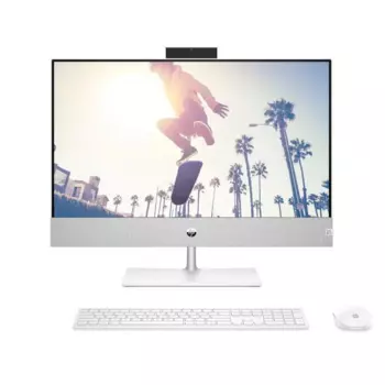 Моноблок HP 24-ca1063ci 24" 1920x1080, Intel Core i5-12400T 2 ГГц, 8Gb RAM, 256Gb SSD, WiFi, BT, Cam, без ОС, белый, клавиатура, мышь (6C983EA)