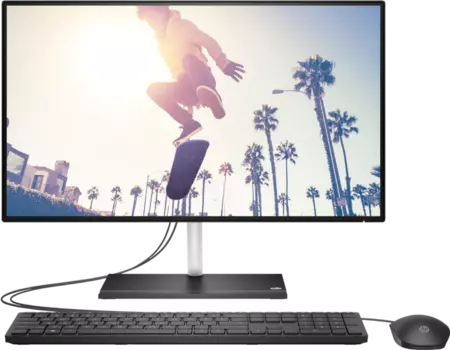 Моноблок HP 24-ck0137ci 23.8" 1920x1080, Intel Pentium J5040 2 ГГц, 8Gb RAM, 256Gb SSD, Intel UHD Graphics, WiFi, BT, Cam, без ОС, черный, клавиатура, мышь (6C9H6EA)