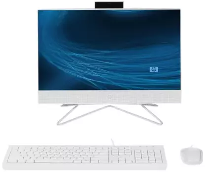 Моноблок HP 27-ca1047ci 27" 1920x1080, Intel Core i5-12400T 1.8 ГГц, 8Gb RAM, 512Gb SSD, WiFi, BT, Cam, без ОС, белый, клавиатура, мышь (6C8Q2EA)