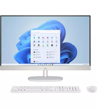 Моноблок HP 27-cr0002i 27" 1920x1080 Touch, Intel Core i7-1355U 1.7 ГГц, 16Gb RAM, 512Gb SSD, Intel Iris Xe Graphics, WiFi, BT, Cam, без ОС, белый, клавиатура, мышь (9D3F5PA)