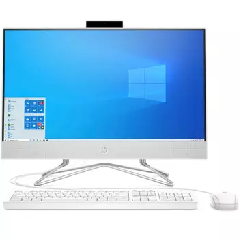 Моноблок HP AIO 22-df1033ur 21.5" 1920x1080, Intel Core i3-1125G4 2.0GHz, 8Gb RAM, 512Gb SSD, NVIDIA GeForce MX330 2Gb, WiFi, BT, Cam, W10, белый, клавиатура, мышь (3V057EA)