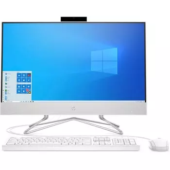 Моноблок HP AIO 24-df0125ur 23.8" 1920x1080, AMD Athlon 3050U 2.3GHz, 8Gb RAM, 256Gb SSD, AMD Radeon Graphics, WiFi, BT, Cam, W10, белый, клавиатура, мышь (496X7EA)