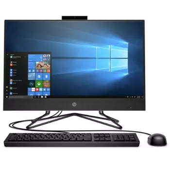 Моноблок HP All-in-One 205 G4 23.8" 1920x1080, AMD Ryzen 3 3250U 2.6GHz, 8Gb RAM, 256Gb SSD, DVD-RW, AMD Radeon Graphics, WiFi, BT, Cam, W10Pro, темно-серый, клавиатура, мышь (1C6V7EA)