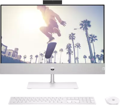 Моноблок HP Pavilion 27-ca1059ci 27" 2560x1440, Intel Core i7-12700T 1.4 ГГц, 16Gb RAM, 1Tb SSD, NVIDIA GeForce GTX 1650 4Gb, WiFi, BT, Cam, без ОС, белый, клавиатура, мышь (6C9D4EA)