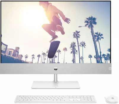 Моноблок HP Pavilion 27-cb1100ci 27" 1920x1080, Intel Core i3-1215U 1.2 ГГц, 8Gb RAM, 256Gb SSD, Intel UHD Graphics, WiFi, BT, Cam, без ОС, белый, клавиатура, мышь (6L9Y3EA)