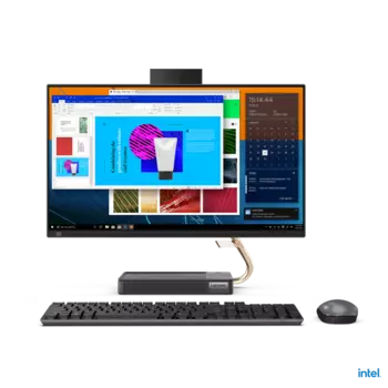 Моноблок Lenovo IdeaCentre AIO 5 24IOB6 23.8" 1920x1080, Intel Core i5-11400T 1.3GHz, 16Gb RAM, 512Gb SSD, Intel UHD Graphics, WiFi, BT, Cam, W10, серый, клавиатура, мышь (F0G30011RK)