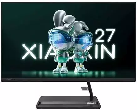 Моноблок Lenovo XiaoXin 27" 1920x1080, Intel Core i5-12450H 2 ГГц, 16Gb RAM, 512Gb SSD, Intel UHD Graphics, WiFi, BT, Cam, Windows 11 Pro trial (для ознакомления), черный, клавиатура, мышь
