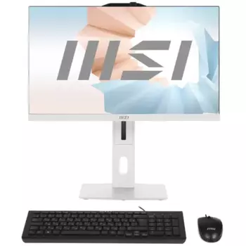 Моноблок MSI Modern AM272P 12M-481RU 27" 1920x1080, Intel Core i5-1235U 1.3 ГГц, 16Gb RAM, 512Gb SSD, Intel Iris Xe Graphics, WiFi, BT, Cam, W11Pro, белый, клавиатура, мышь (9S6-AF8212-1017)