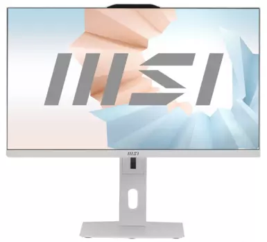 Моноблок MSI Modern AM272P 12M-809XRU 27" 1920x1080, Intel Core i3-1220P 1.2 ГГц, 8Gb RAM, 512Gb SSD, Intel Iris Xe Graphics, WiFi, BT, Cam, без ОС, белый, клавиатура, мышь (9S6-AF8212-1012)