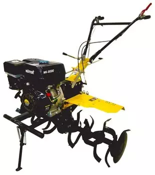 Мотоблок Huter MK-8000B (Без вала отбора мощности), 8 л.с., бензиновый, максимальная ширина обработки 1 м, глубина культивирования 30 см (70/5/14)