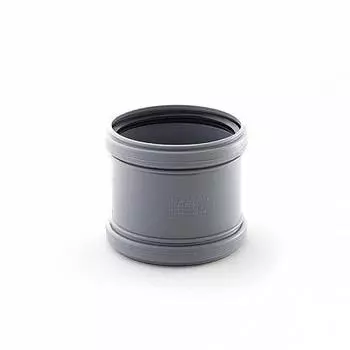 Муфта двухраструбная РосТурПласт ∅110мм, полипропилен (11336)