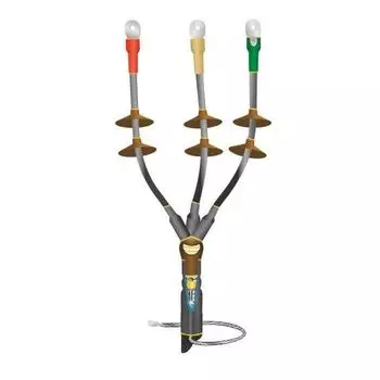 Муфта кабельная концевая 3 жилы 35 мм-50 мм термоусадка, от -50°С до +50°С, длина 40.9 см, Нева-Транс Комплект 10кВ КНТпН 3х(35-50мм) (22020120)