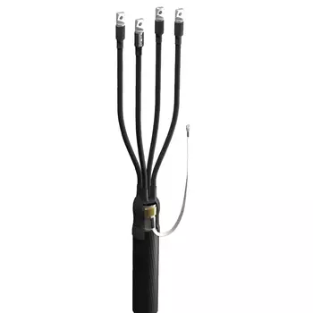 Муфта кабельная концевая 4 жилы 16 мм-25 мм термоусадка, черный, длина 80 см, ЗЭТАРУС 4 ПКВ(Н)Тпб-1 (16-25) (zeta20711)